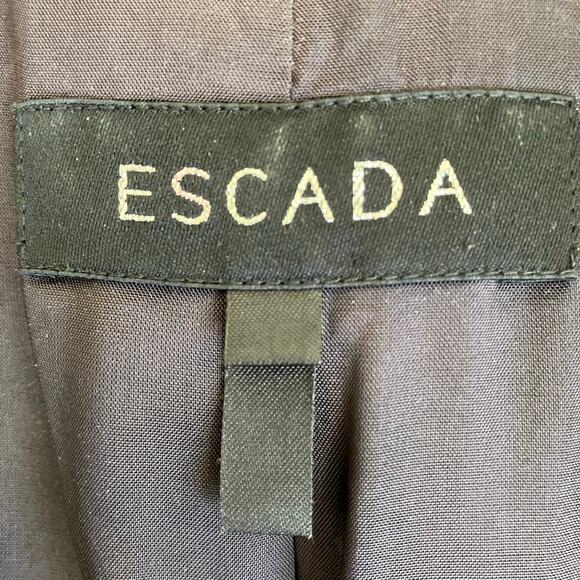 Escada Sz 36 Vintage Cashmere Blazer Single Breasted Tailored Classic Feminine - Picture 6 of 16